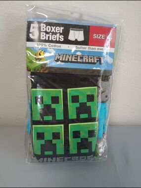 Minecraft Boys' Boxer Briefs Underwear